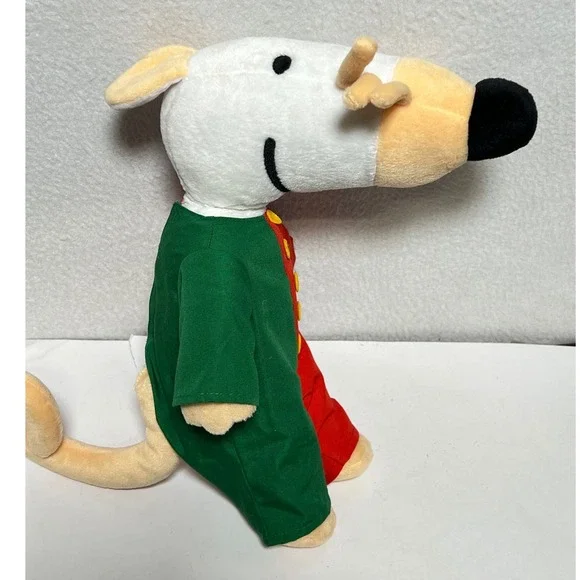 Vintage Maisy Mouse Plush Stuffed Animal Green Red YoYo 13" nostalgic not Tested - Picture 9 of 15